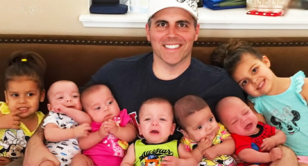 Dad Of Seven Shares Creative Hacks For Parents With Quintuplets