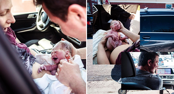 Mom Gave Birth In The Car And A Photographer Captured The Moments